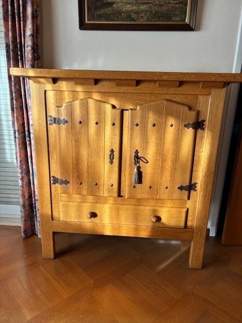 Salle à manger rustique en chêne, Maison & Meubles, Enlèvement, Comme neuf, Rustiek, 4 à 6 chaises