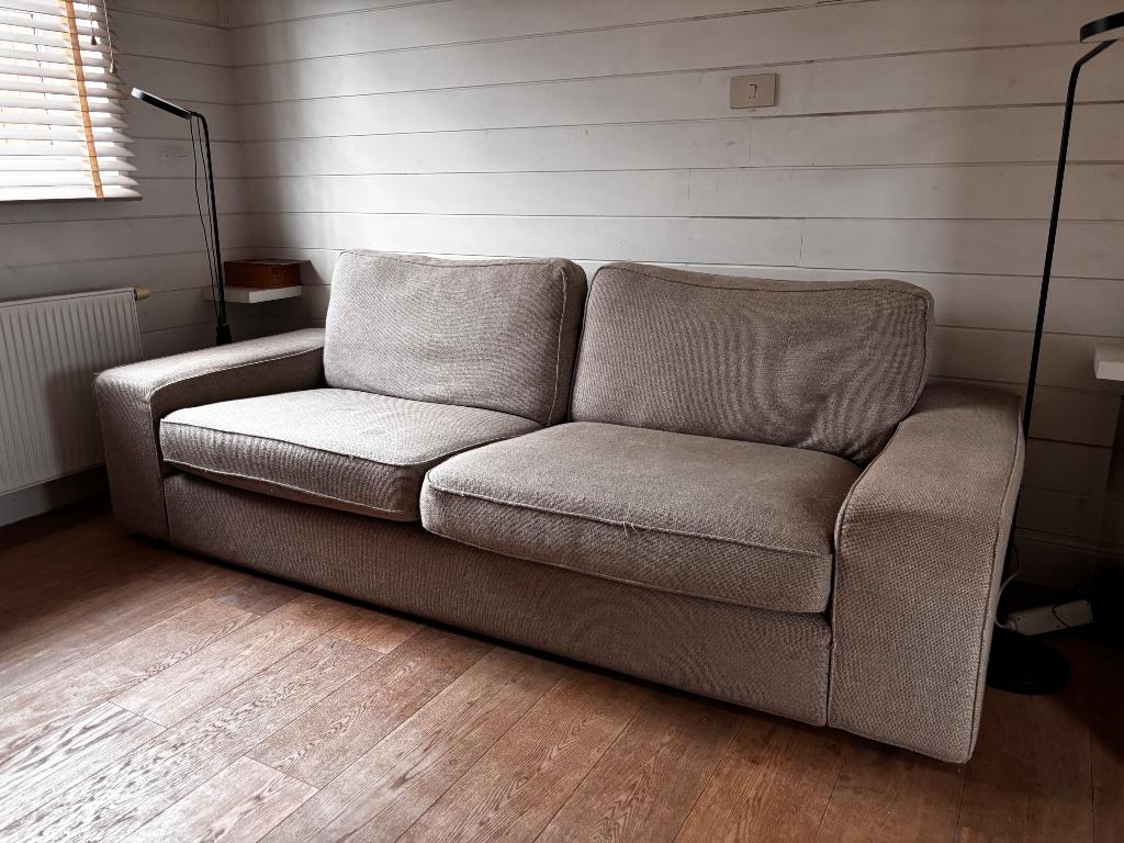 Canapé tissus 2 places - à donner (IKEA Kivik), Maison & Meubles, 75 à 100 cm, 200 à 250 cm, Banc droit, Enlèvement