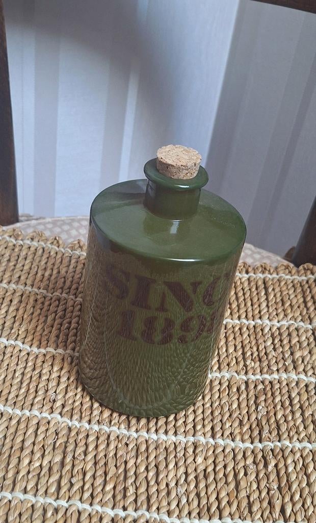 Groene fles/kruik Since 1898, Steen, Ophalen of Verzenden, Zo goed als nieuw, Minder dan 50 cm