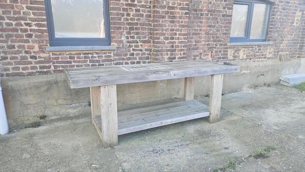 Etabli en bois, Gebruikt