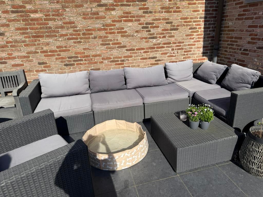 Loungeset, Tuin en Terras, Ophalen, Gebruikt, 8 zitplaatsen, Loungeset
