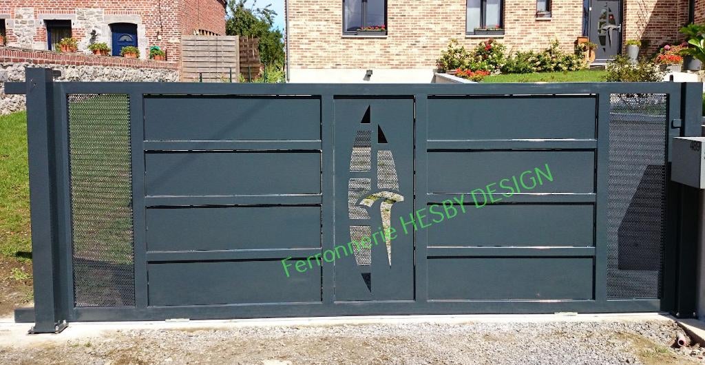 Barrière , portail neuf qualité prix comparez par vous même, Jardin & Terrasse, Neuf, 200 cm ou plus, Enlèvement ou Envoi, Acier