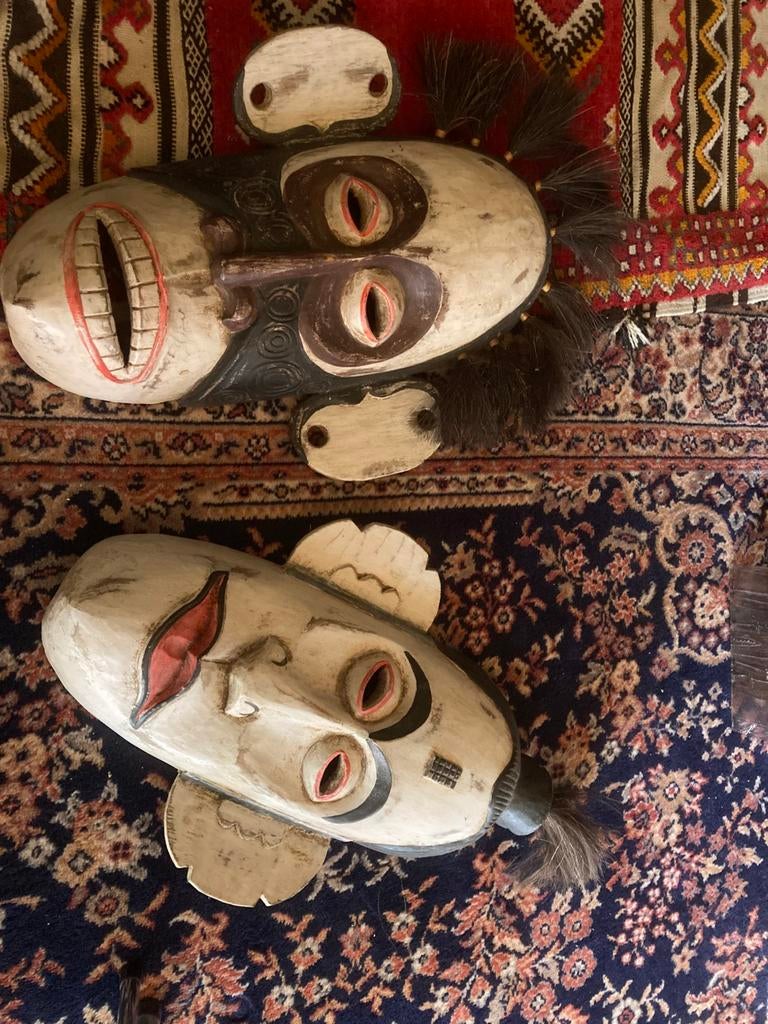 Maskers hout, Antiek en Kunst, Ophalen