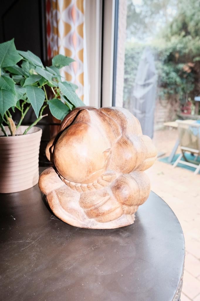 Sculpture Ganesh en bois sculpté, Autres styles, Bois, Asie, Religion