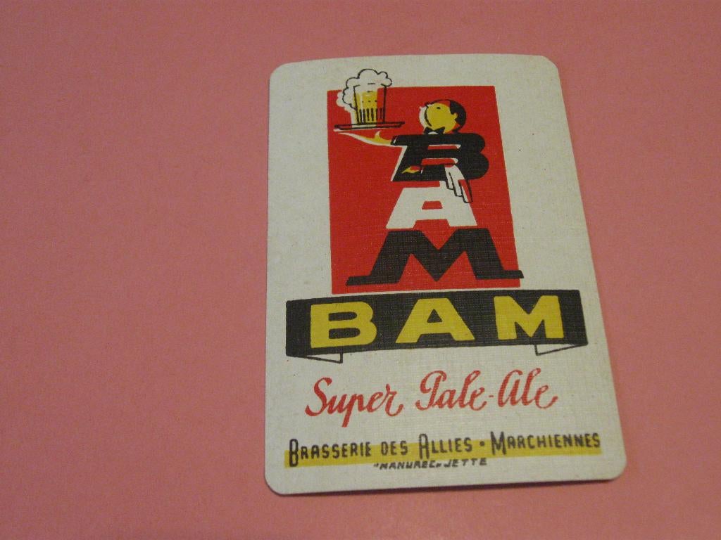 Oude losse speelkaart BAM , Bras. Des Alliés (147), Verzamelen, Ophalen of Verzenden, Zo goed als nieuw, Speelkaart(en)
