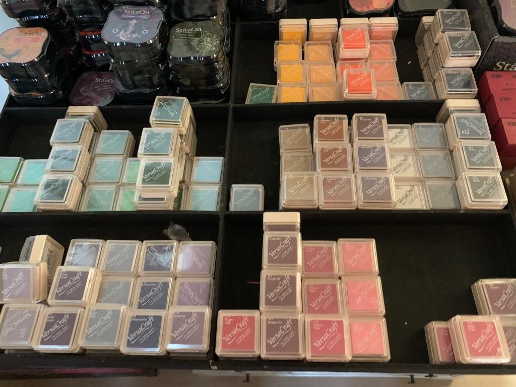 Stempelkussen Versacraft lot 15 stuks assortiment, Ophalen of Verzenden, Nieuw, Inkt, Foam of Stempelhouder