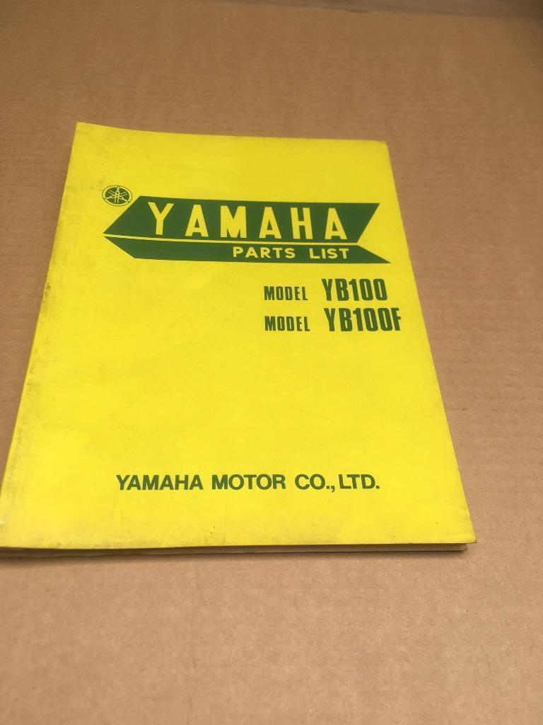 Yamaha YB100 parts list, Motoren, Ophalen of Verzenden, Yamaha