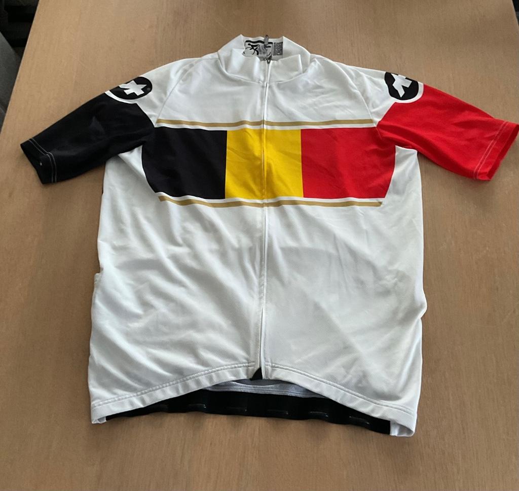 Assos SS neopro Belgium fietsshirt maat XL, Verzenden, Zo goed als nieuw, Kleding