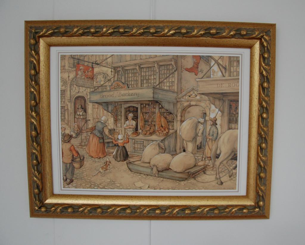Anton Pieck bakkers posters., Antiek en Kunst, Ophalen of Verzenden