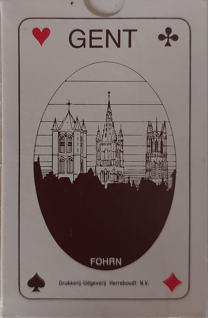 Niet gebruikt, compleet doosje speelkaarten stad Gent, Ophalen of Verzenden, Nieuw, Speelkaart(en)