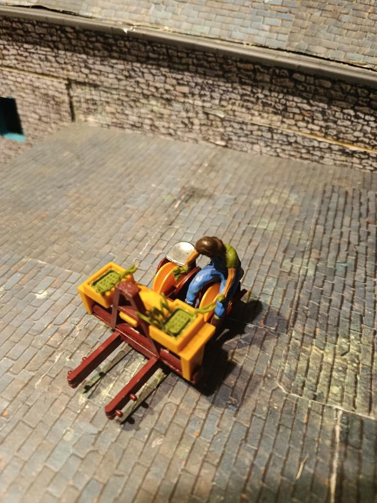 Planteuse à légumes Britains de 1976 avec personnage., Enlèvement ou Envoi, Utilisé, Tracteur et Agriculture, Britains