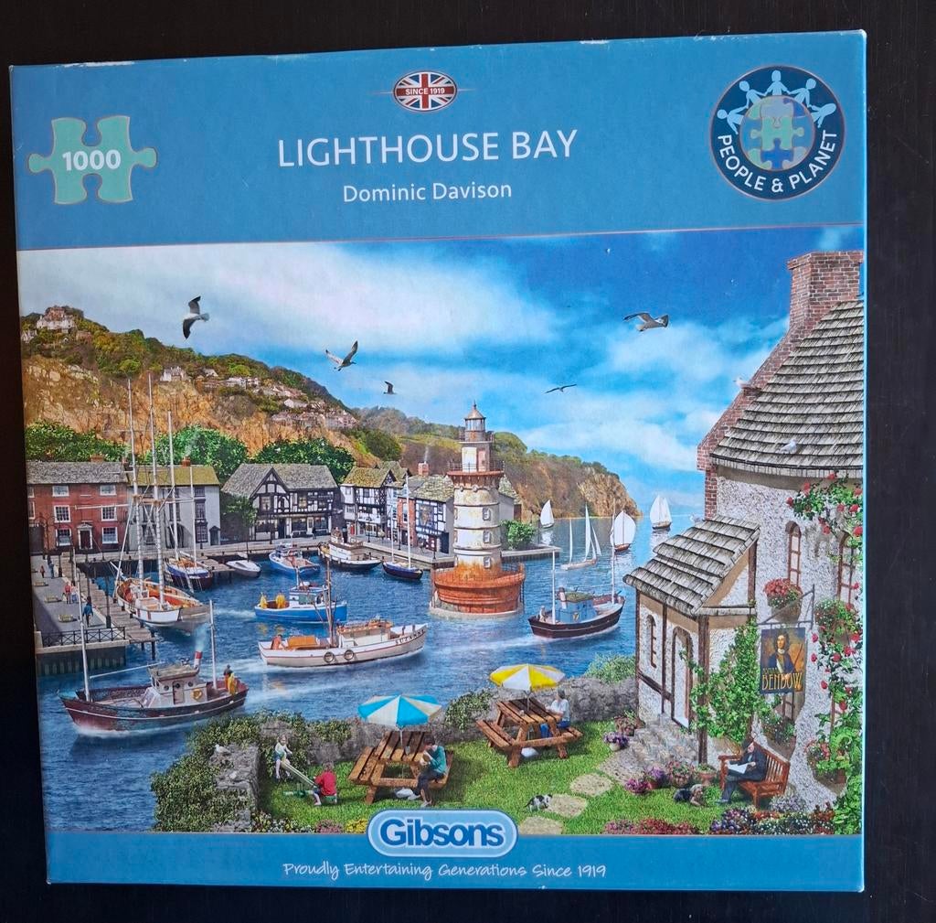 Gibsons puzzel Lighthouse bay - 1000 stuks, Hobby en Vrije tijd, Ophalen of Verzenden