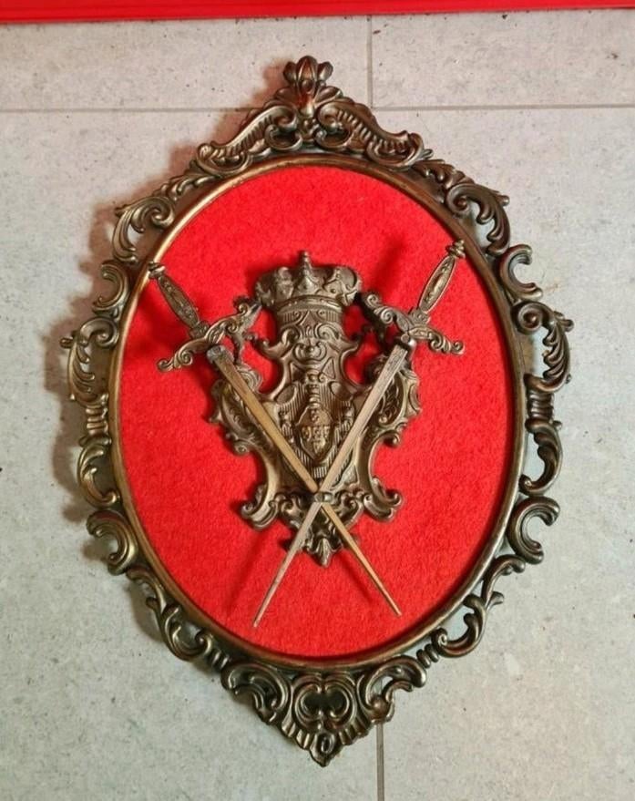 ☝Antiek wapen schild ,messing, brons, Verzamelen, Militaria | Algemeen, Ophalen of Verzenden