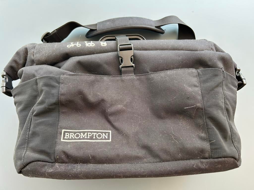 Brompton T Bag met regencover, Fietsen en Brommers, Fietsaccessoires | Fietstassen, Ophalen, Zo goed als nieuw, Brompton