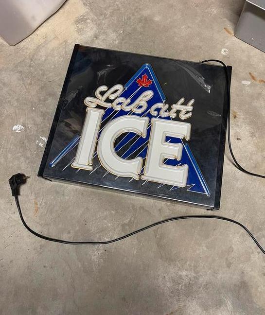 Labatt ice lichtgevende wanddecoratie, Collections, Enlèvement, Utilisé