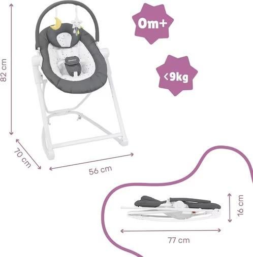 Balancelle (ou transat fixe) Badabulle, Autres marques, Enlèvement, Utilisé, Avec ceinture(s)