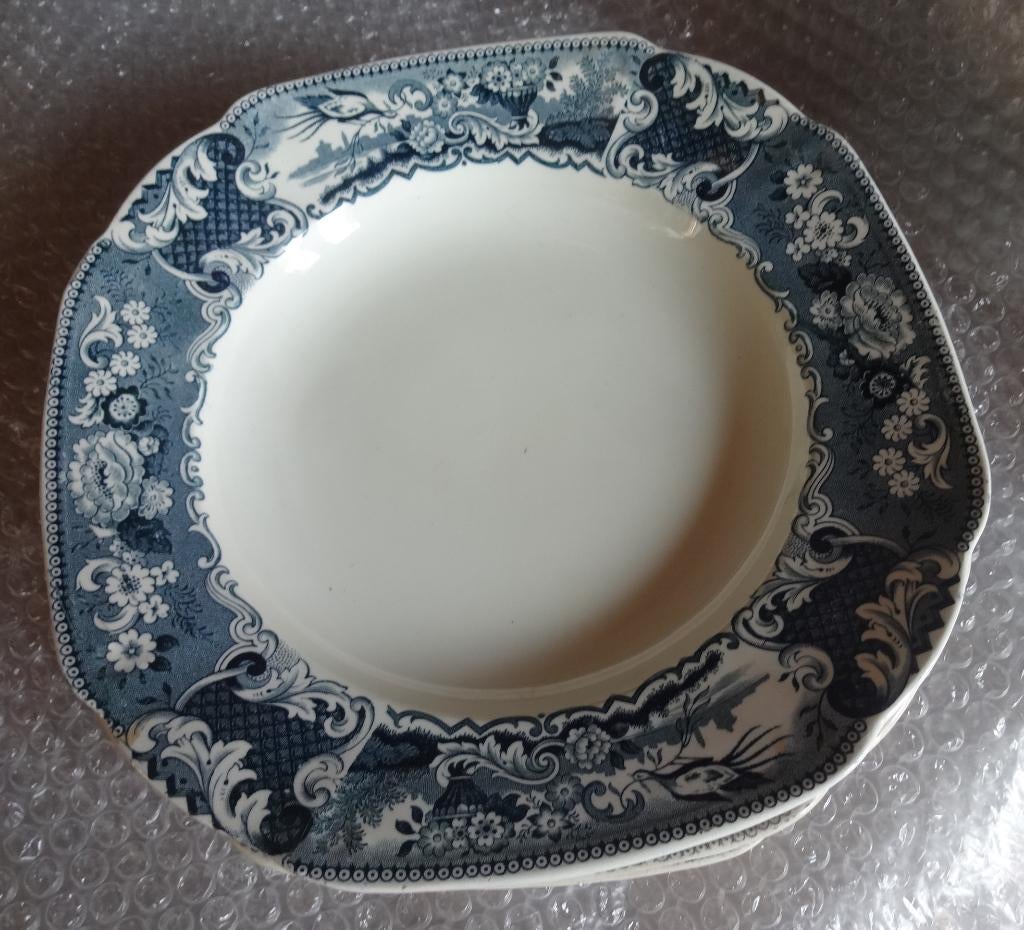 Assiettes bleues anciennes Victoria, Enlèvement ou Envoi