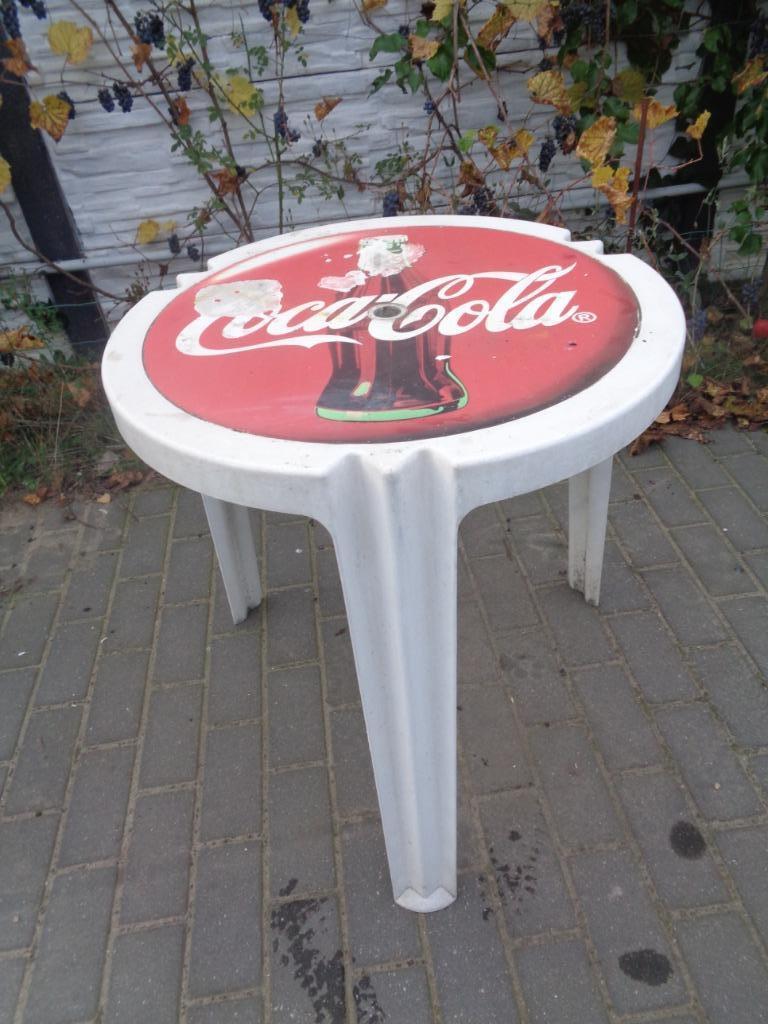 Table et pied de parasol Coca Cola, Collections, Enlèvement, Utilisé, Ustensile