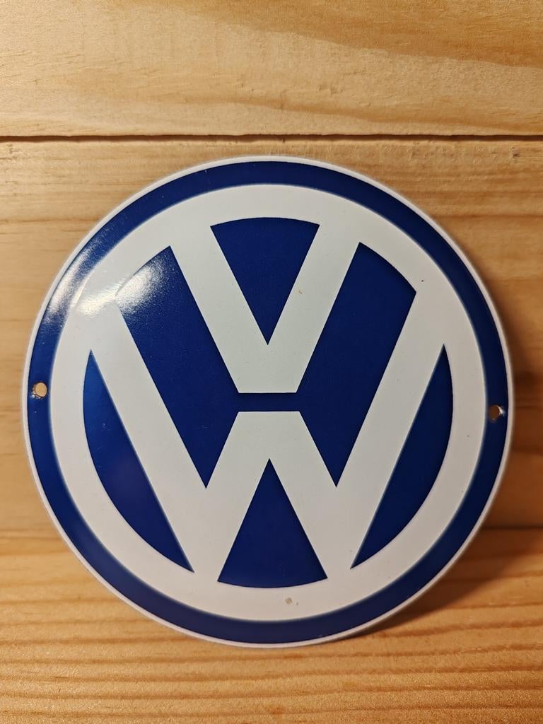 Plaque émaillée Volkswagen, Collections, Enlèvement ou Envoi, Comme neuf, Voitures
