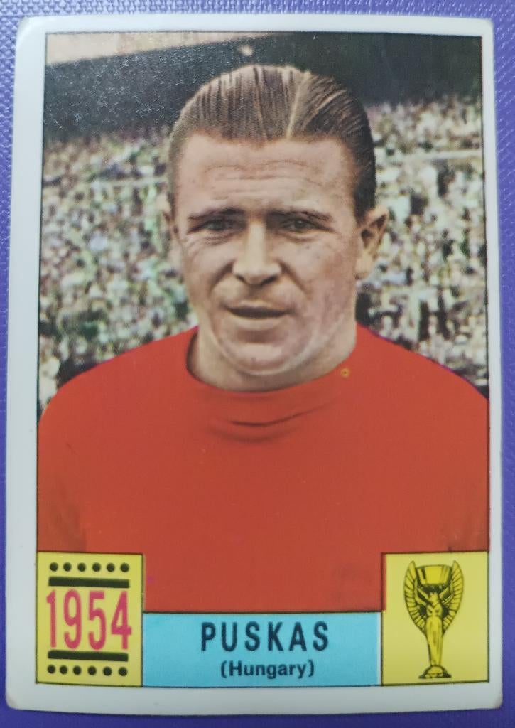 Panini KAART prent anno 1970 voetbal WK Mexico 70 PUSKAS, Verzenden