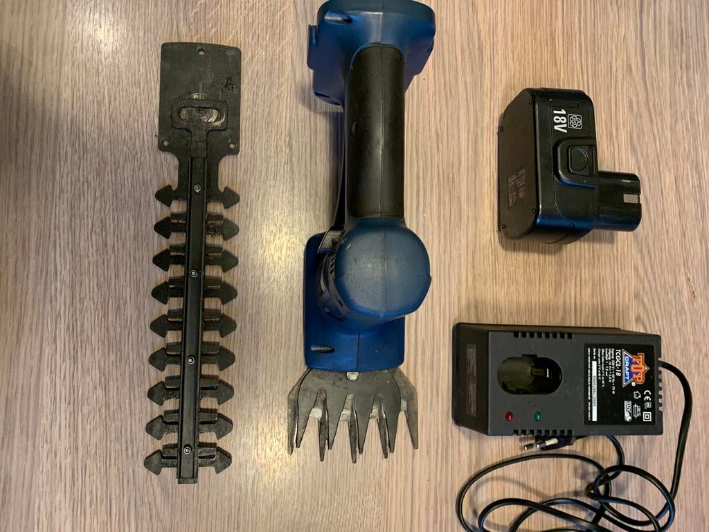 Heggenschaar met accu - snoeiwerken, Enlèvement, Comme neuf