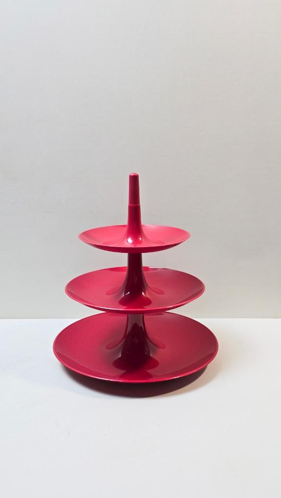 'BABELL'-designdisplay met 3 niveaus - KOZIOL 1997 - Rood, Ophalen of Verzenden, Zo goed als nieuw