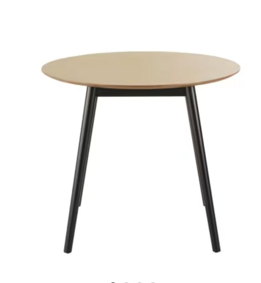Table à manger ronde diamètre 120 cm avec 4 chaises Dean, Enlèvement