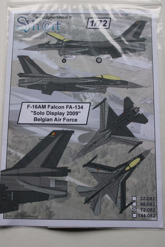 decals f-16   1/72, Hobby en Vrije tijd, Ophalen of Verzenden, Nieuw, 1:72 tot 1:144, Vliegtuig