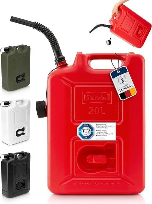 Brandstofjerrycan | jerrycan | 20 L | GRATIS LEVERING, HUNERSDROFF, -, Verzenden, -