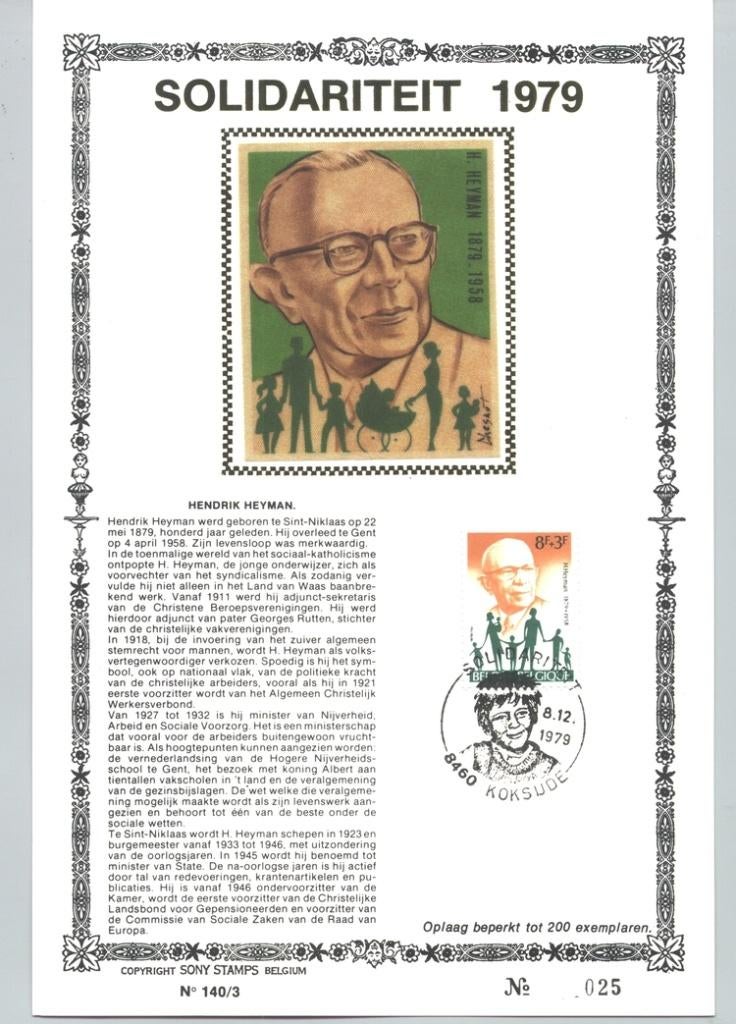 Henri Heyman tweedehands uit het jaar 1979, Verzenden