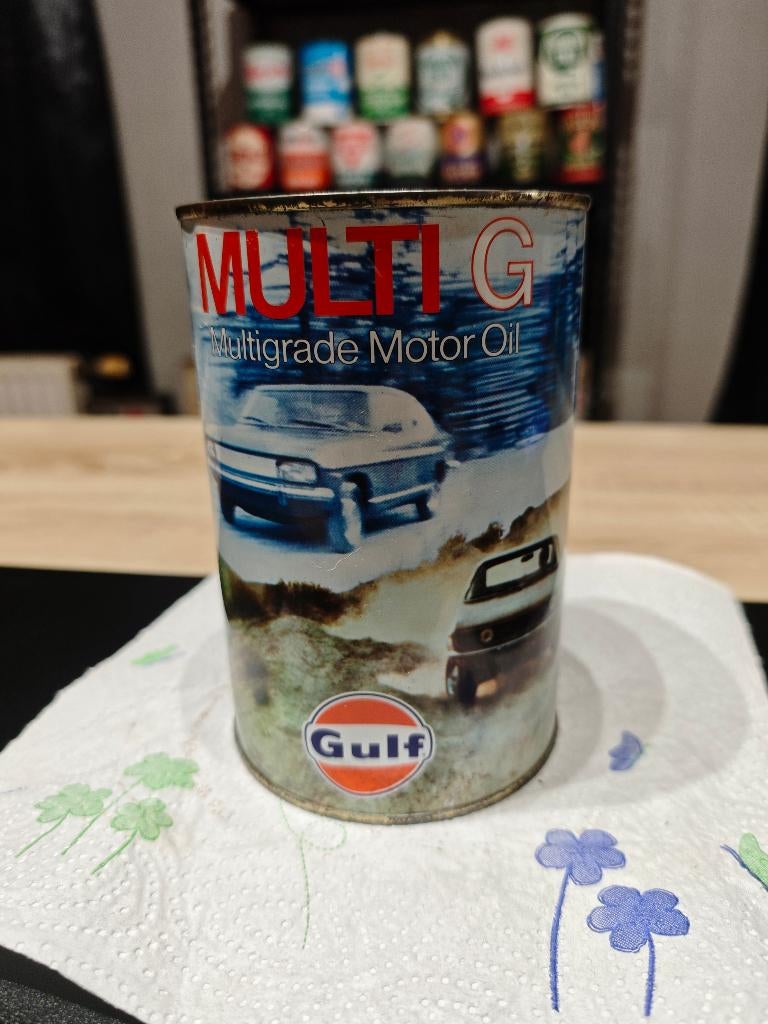 Bidon d’huile olieblik olie blik oil can vintage, Collections, Enlèvement ou Envoi, Utilisé, Emballage