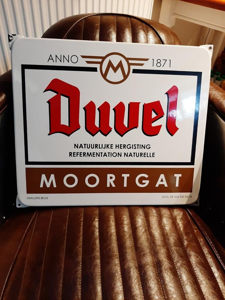 Duvel emaillebord, Verzamelen, Ophalen, Duvel