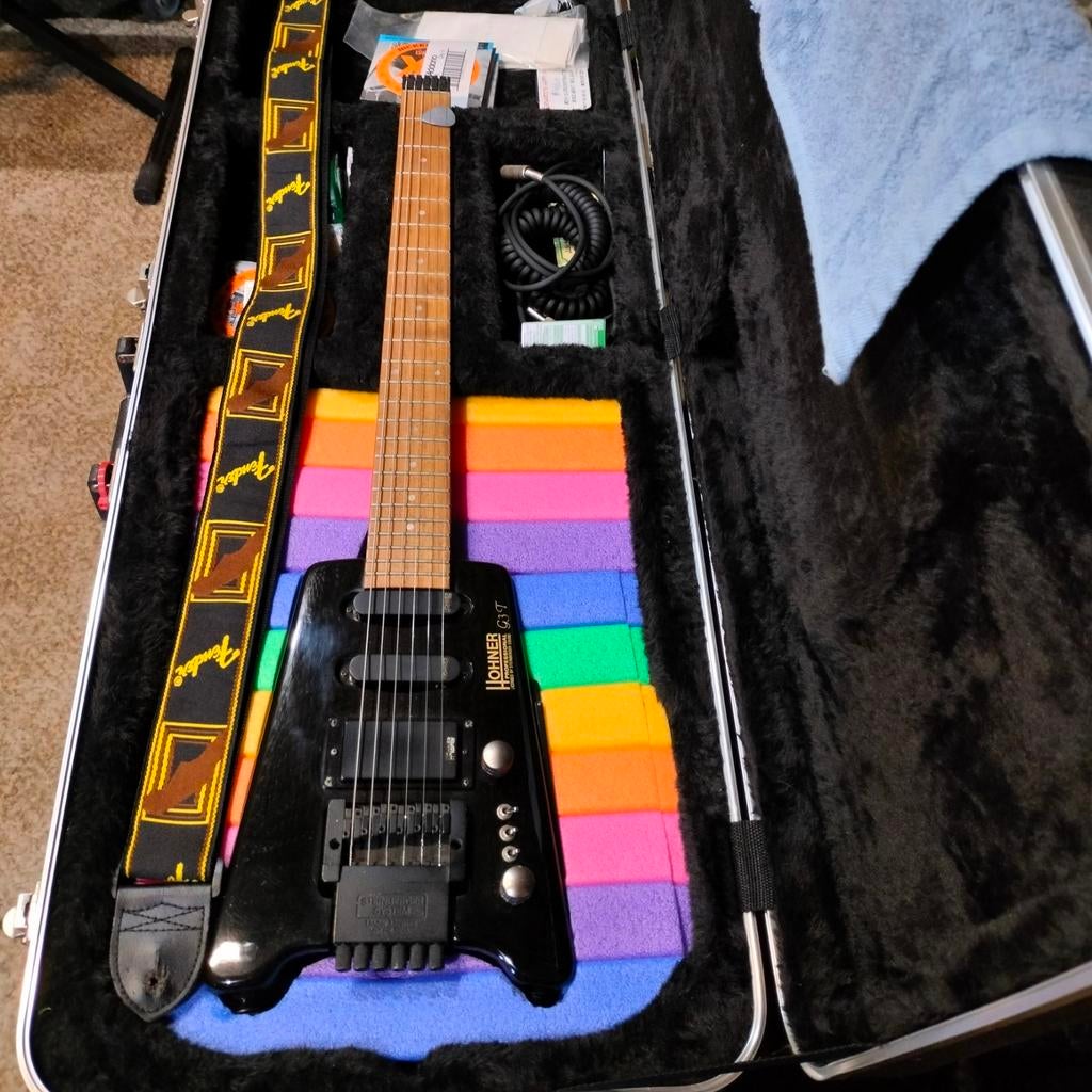 Elektrische gitaar Höhner G3t met koffer, Muziek en Instrumenten, Ophalen
