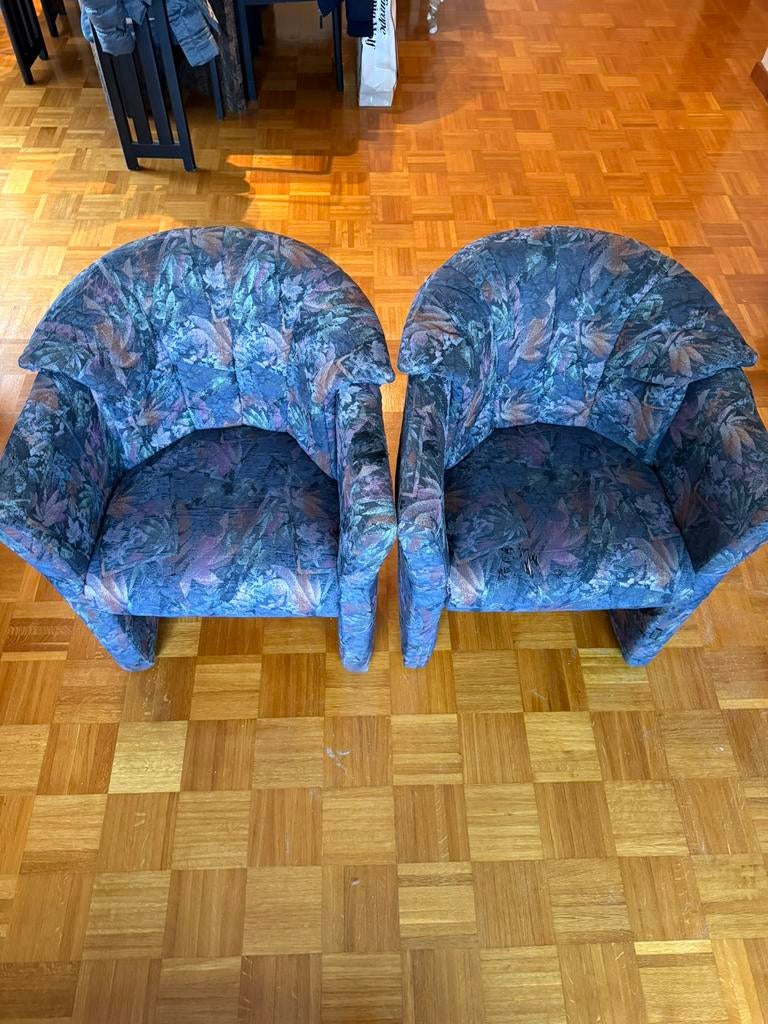 ZETELS - Fauteuils - 1p - 2 stuks, Ophalen, Kunststof, Minder dan 75 cm, Zo goed als nieuw