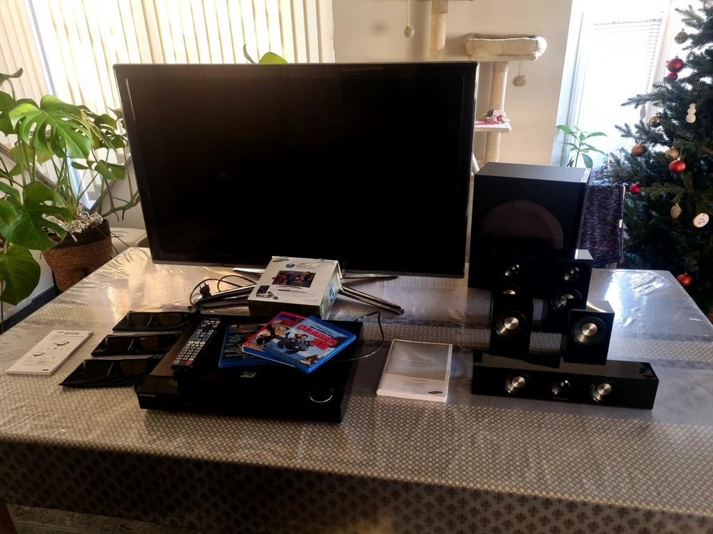 Samsung 3D Led TV UE40C7700 40 inch Full HD + 3D Home Cinema, Ophalen, Zo goed als nieuw, LED, Samsung