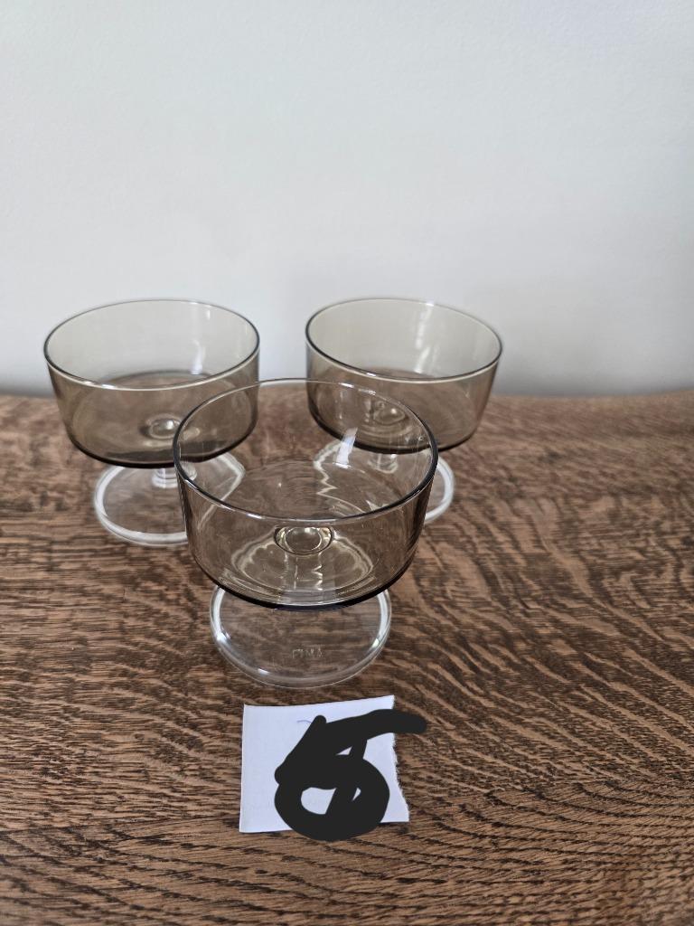 vintage Fina dessert glazen 6 stuks, Verzamelen, Glas en Drinkglazen, Ophalen of Verzenden