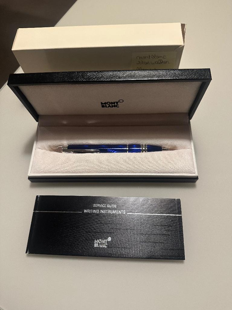 Montblanc starwalker blue balpen, Ophalen, Balpen, Nieuw, Met reclame