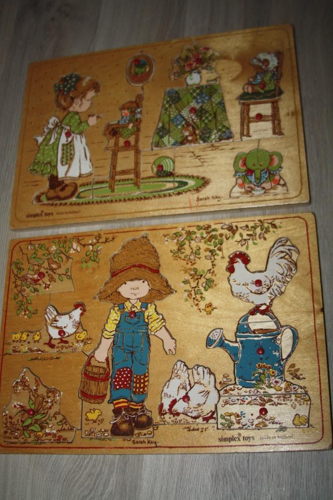 2x Oude Sarah Kay noppenpuzzels , Simplex toys, Verzamelen, Retro, Ophalen of Verzenden, Overige typen