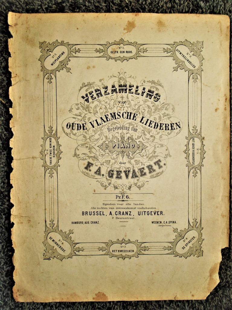 [1856] - "Gelyk een' Roos", 2-stemmig + oefenblad (ned./fr.), Enlèvement ou Envoi, Chant, Autres genres, Utilisé