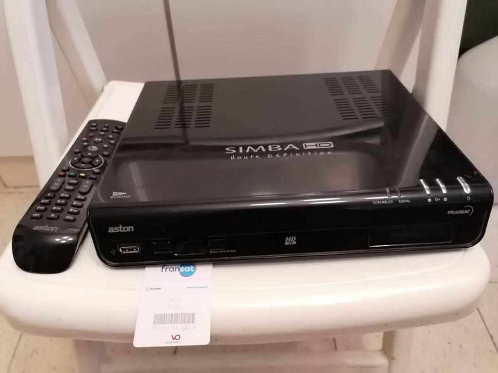 Décodeur Aston - Simba HD - Eutelsat - Fonctionne, Enlèvement ou Envoi, Utilisé, Décodeur