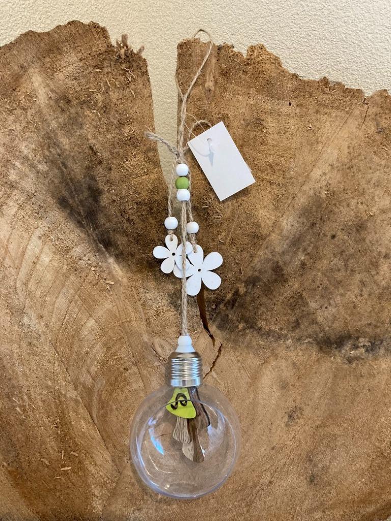 HOUT DECO 190 PADDENSTOELEN IN LAMP MET BLOEMEN NIEUW, Enlèvement ou Envoi, Neuf