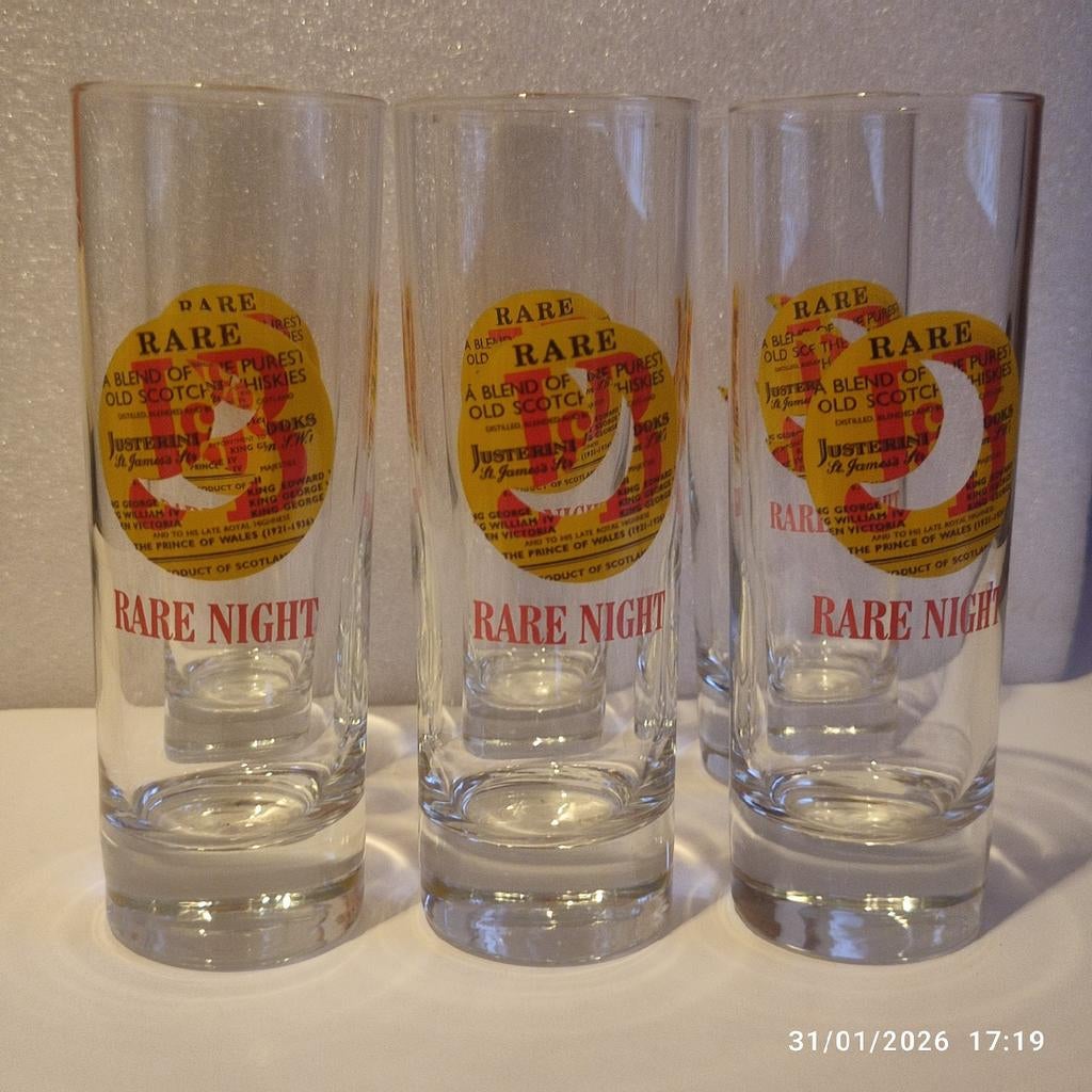 6 verres à whisky JB ., Collections, Marques & Objets publicitaires, Enlèvement, Comme neuf, Ustensile