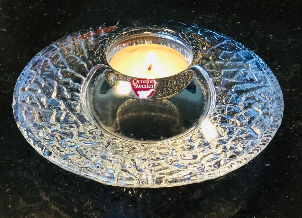 Porte-cristal Orrefors Sweden au design vintage, Enlèvement ou Envoi