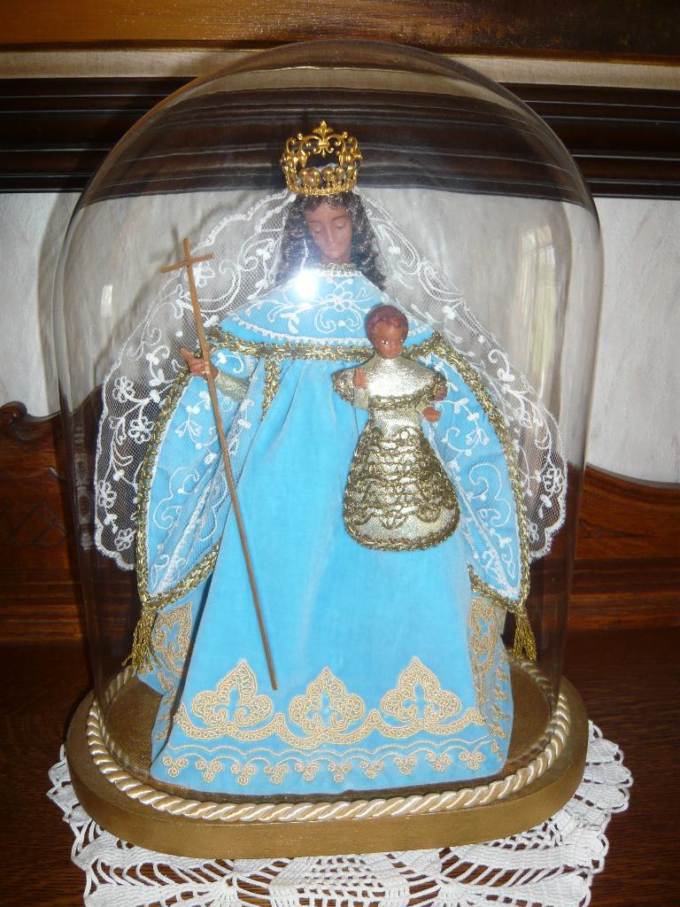 O.L.Vrouw onder glazen globe, Antiek en Kunst, Ophalen