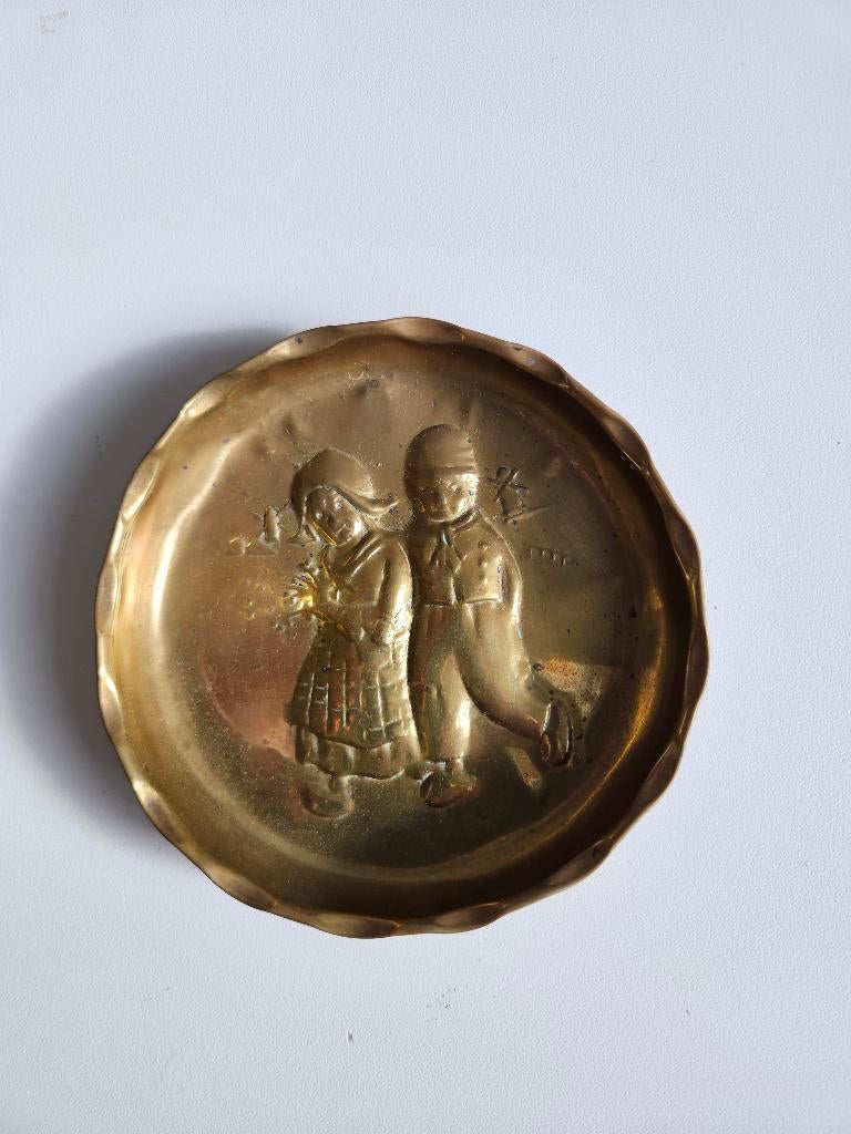 Plaque murale décorative antique en laiton, Antiquités & Art, Enlèvement ou Envoi