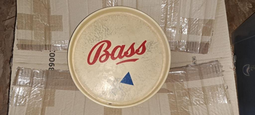 BASS geëmailleerd dienblad, Verzamelen, Ophalen, Gebruikt, Gebruiksvoorwerp