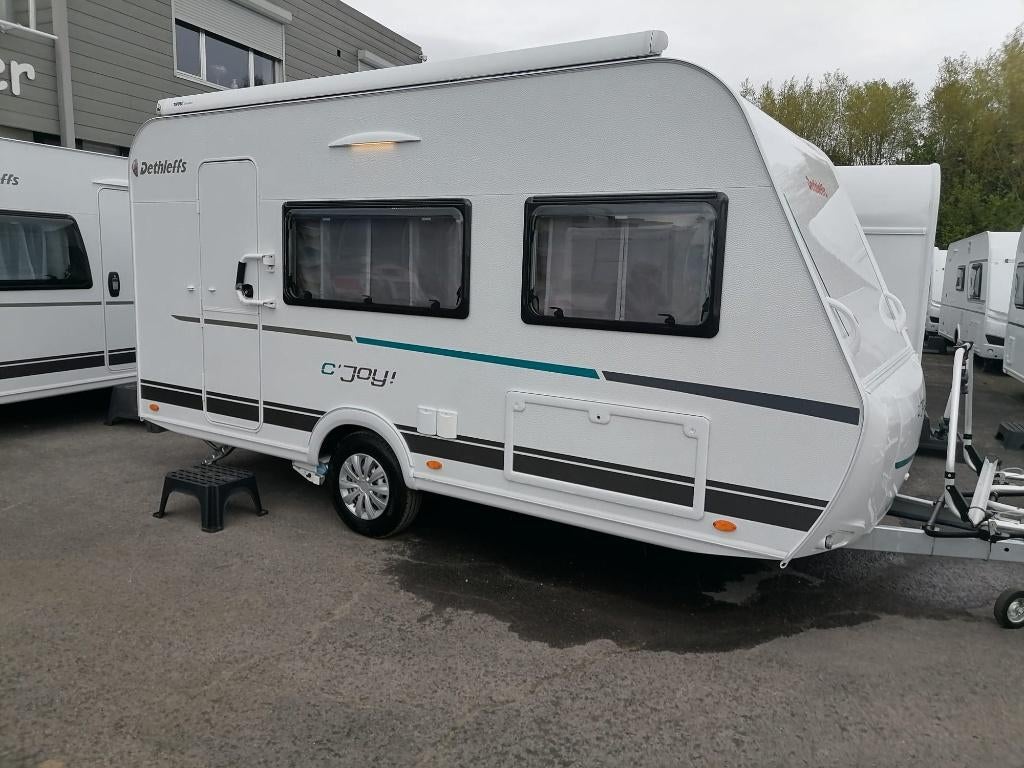 trek caravan DETHLEFFS, Caravans en Kamperen, Caravans, Particulier, tot en met 4, 1000 - 1250 kg, Treinzit, Dethleffs, Dwarsbed