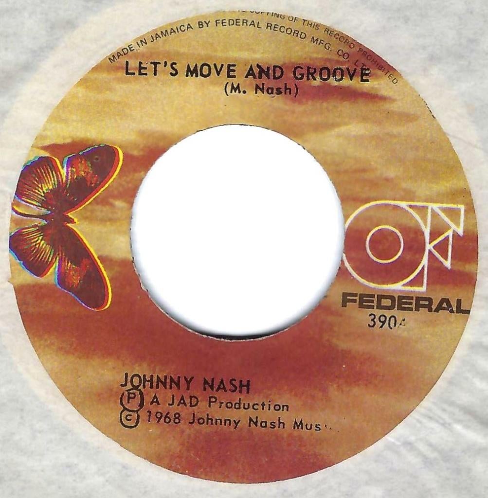 Soul 45: Johnny Nash – Let's Move And Groove, Single, Utilisé, 7 pouces, R&B et Soul