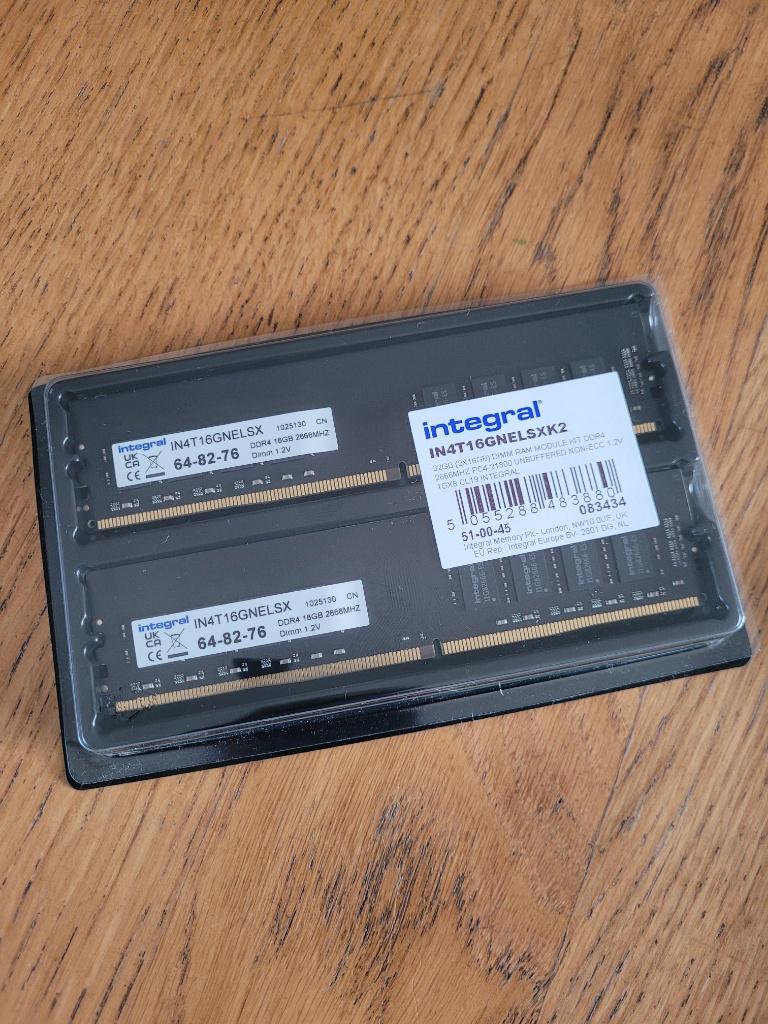 DDR4 RAM DIMM 2666MHz, Computers en Software, RAM geheugen, Ophalen of Verzenden, Nieuw, DDR4, Desktop