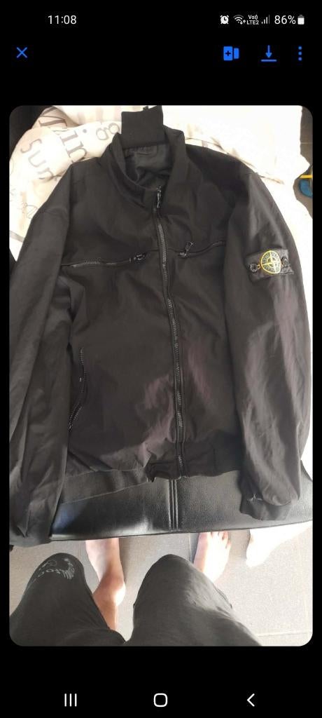 Stone island zomer jas, Stone island, Maat 48/50 (M), Zwart, Ophalen of Verzenden